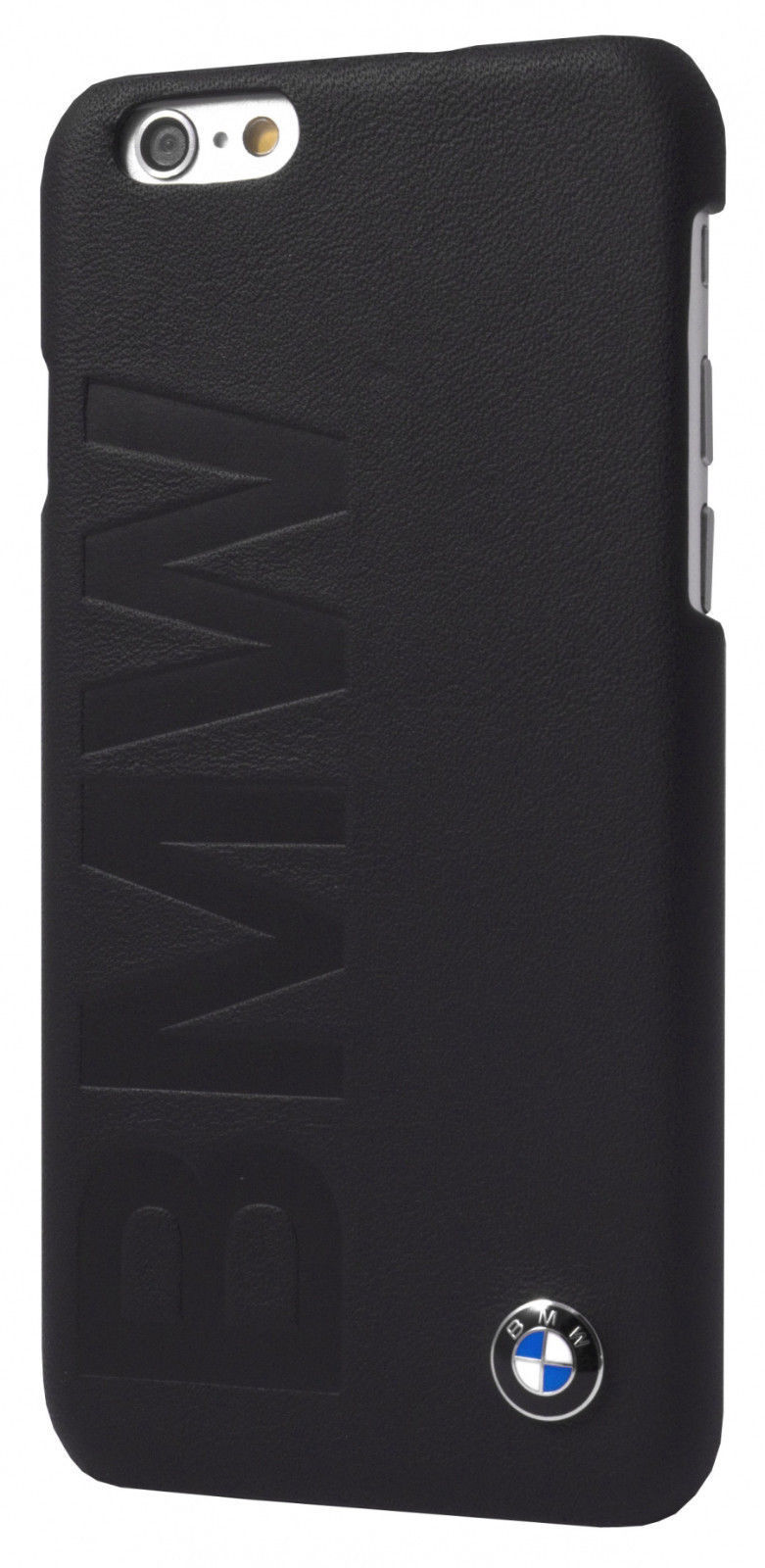 Meander Belastingbetaler Vesting BMW Official iPhone 6 6S Debossed Logo Signature Collection Black Leather  Case