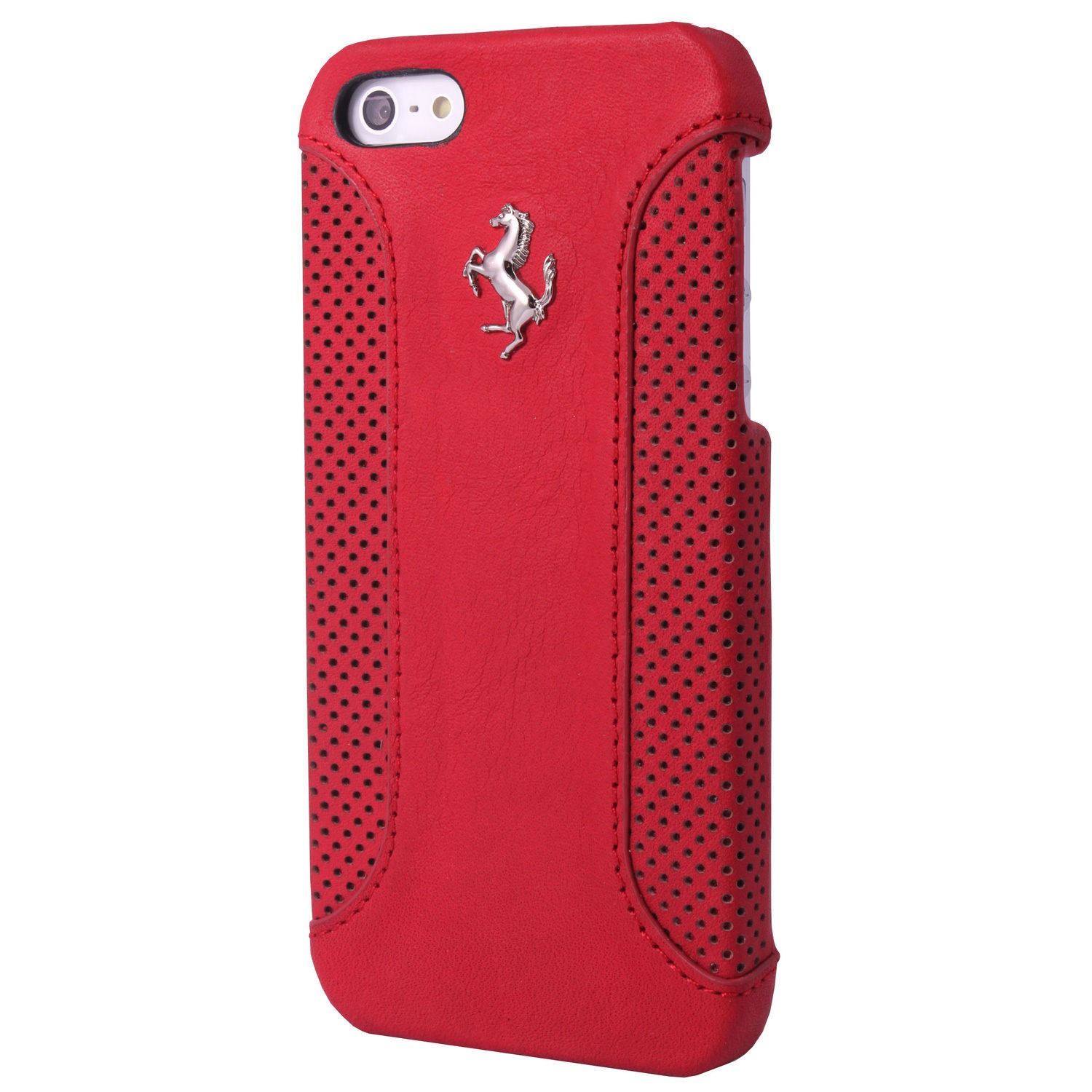 Nevelig elegant voorwoord Ferrari Genuine Official Red Leather Hard Case iPhone 5 / 5S FEF12HCP5RE